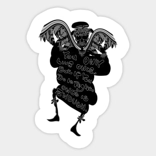 YOLO SKULL Sticker